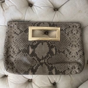 Michael Kors snakeskin clutch